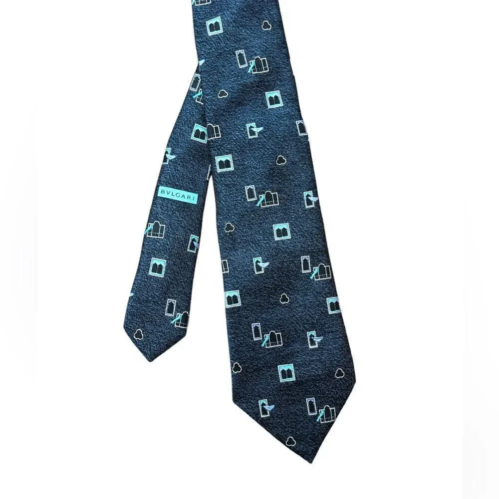 BVLGARI  silk tie